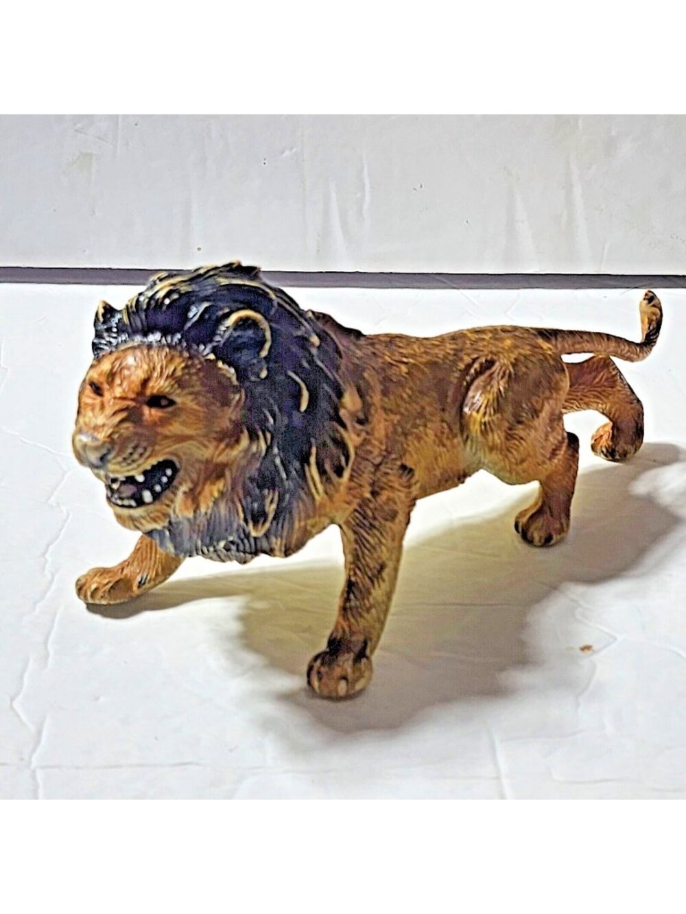 Vintage AAA Lion Cat Safari Animal Heavy Figure Figurine 9"